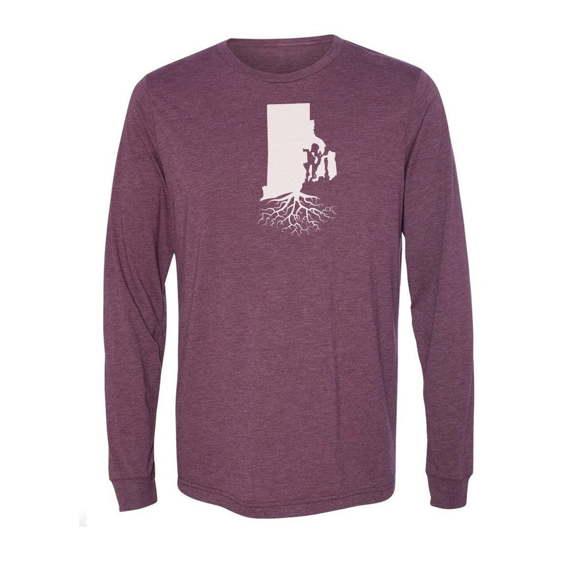 Rhode Island Long Sleeve Crewneck Tee - WYR