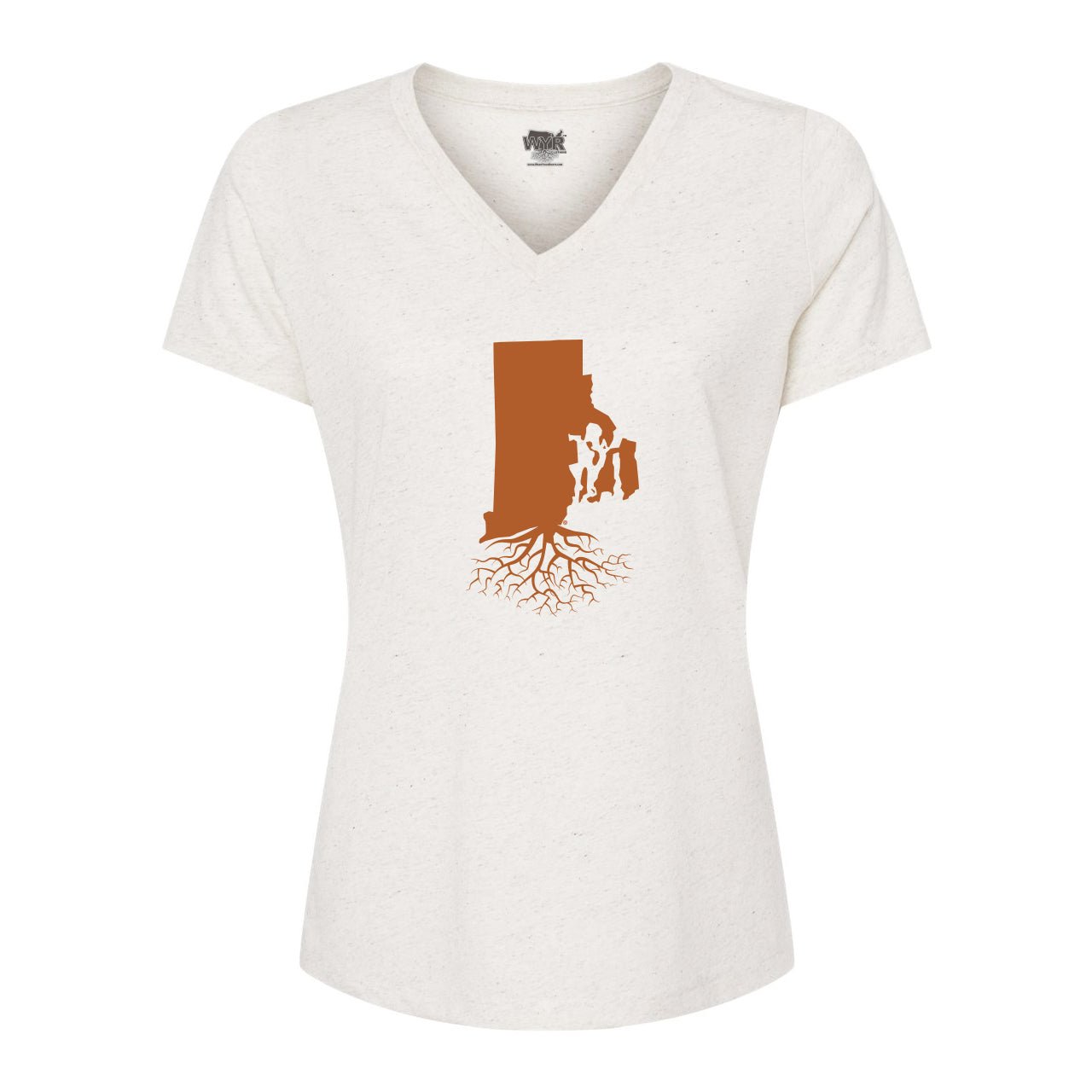Rhode Island Women's V-Neck Tee - WYR