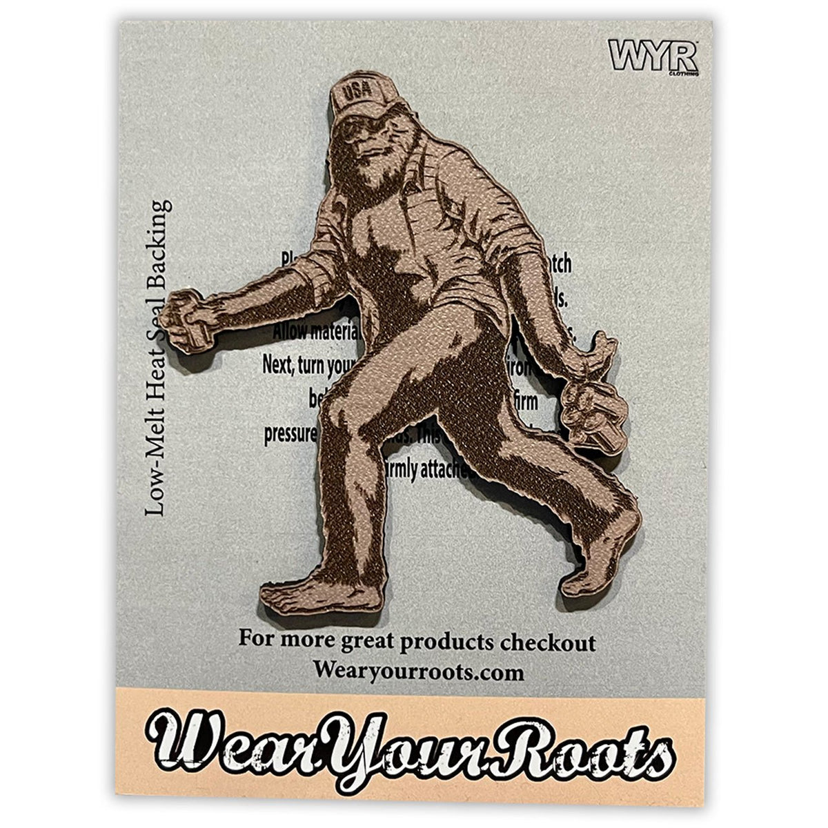 Winks for Days Bigfoot Sasquatch Embroidered Iron-On Patch