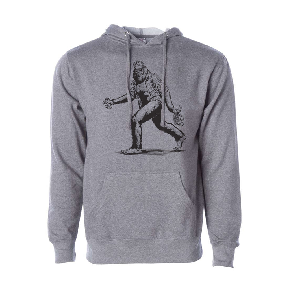 Sasquatch Pullover Hoodie Color Gunmetal - Hoodies