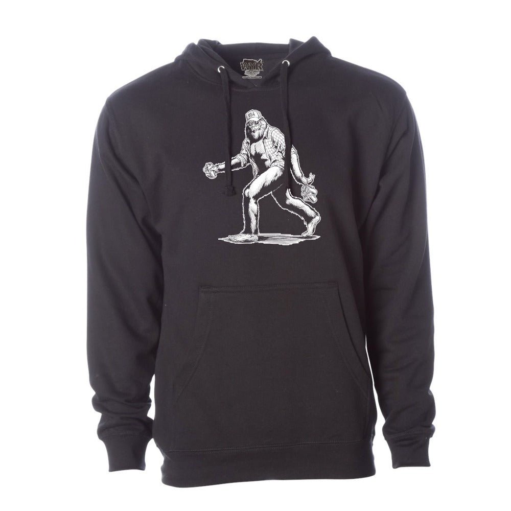Sasquatch Pullover Hoodie Color Black - Hoodies