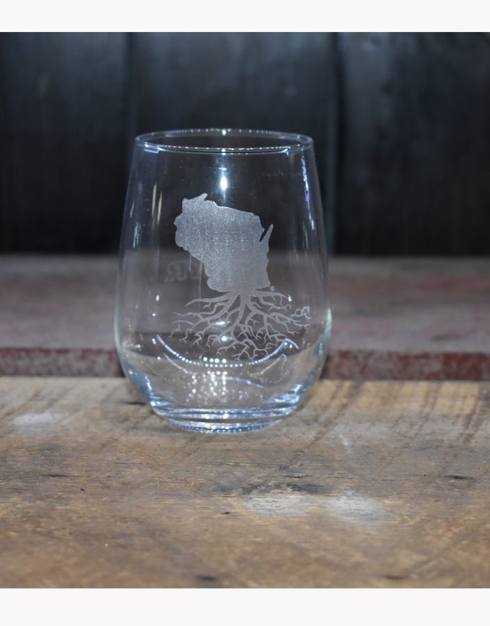 Set of Roots Stemless Wine Glasses - glassware