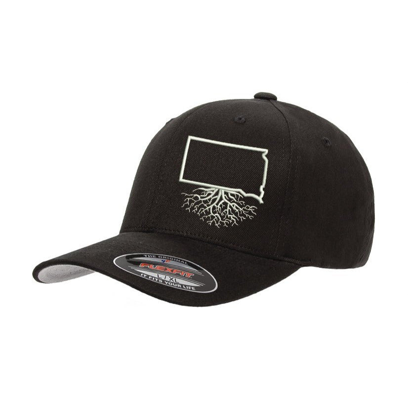 South Dakota Roots Structured Flexfit Hat - Hats