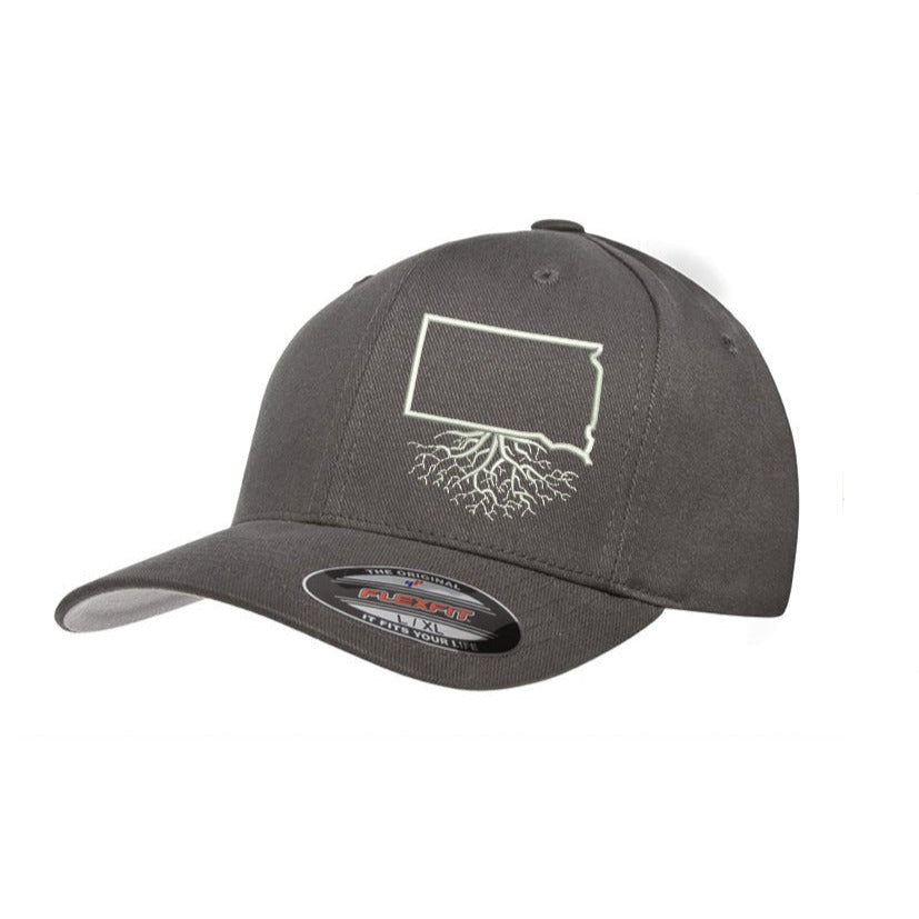 South Dakota Roots Structured Flexfit Hat - Hats