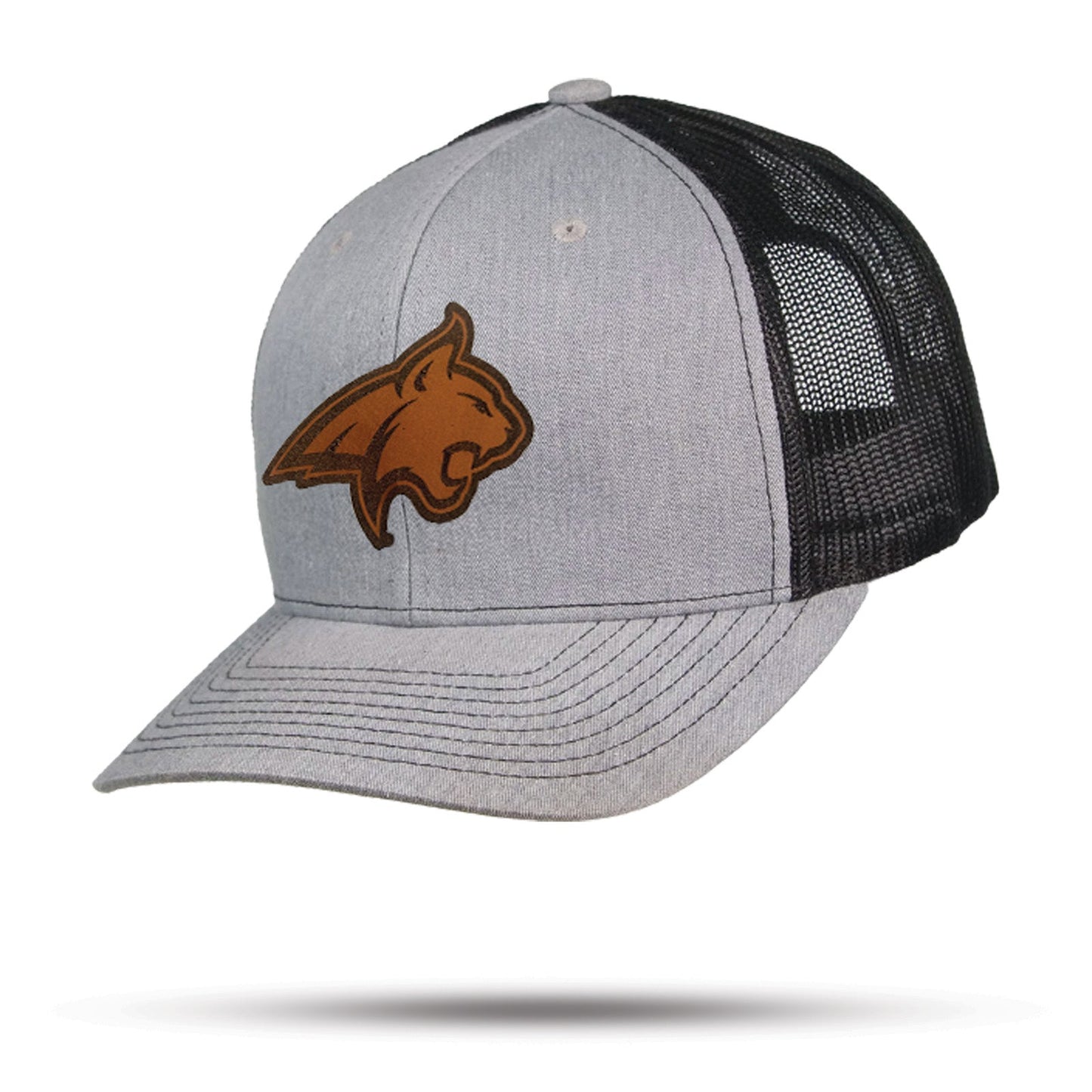 WYR MSU Bobcat Leather Patch Hat - WYR