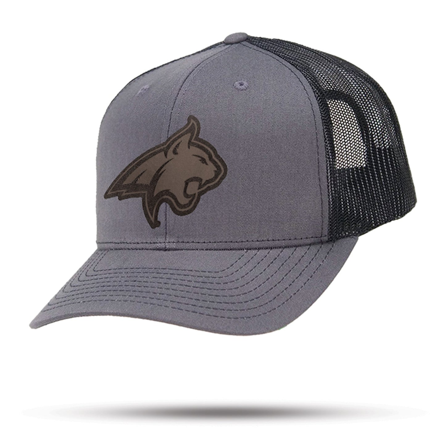 WYR MSU Bobcat Leather Patch Hat - WYR