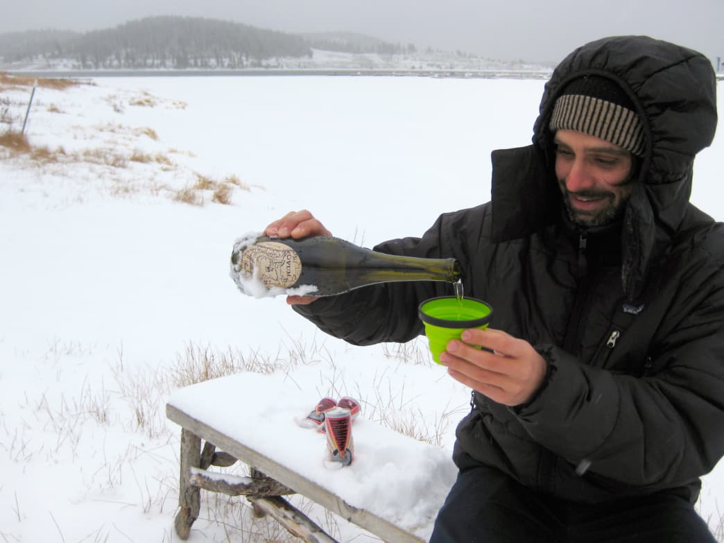 How to Bury Your Wine in the Snow (and Other Boozy Tips from a Snowboarding Sommelier) - WYR