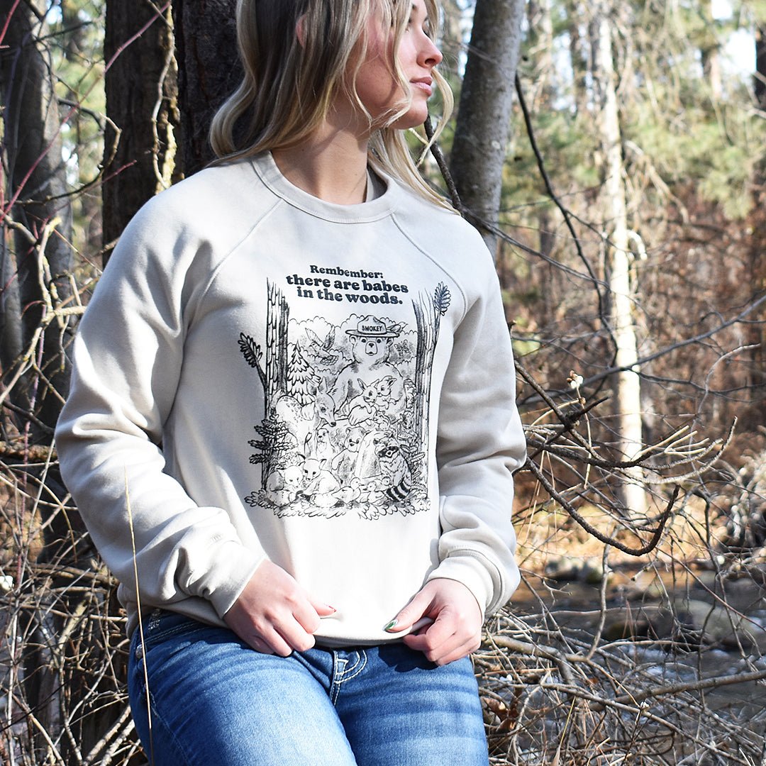 Smokey Bear Forest Friends Crewneck Sweatshirt - WYR