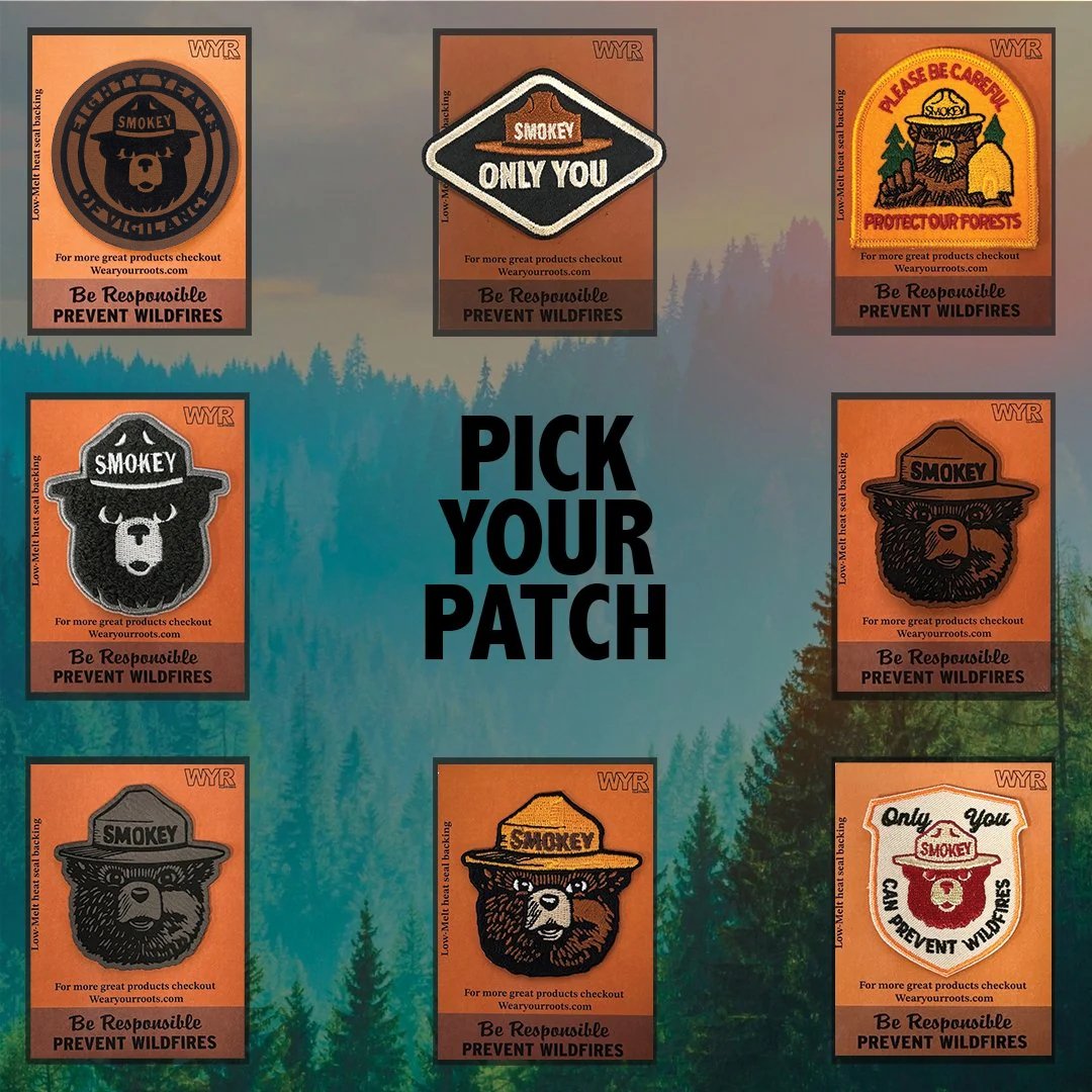 
                  
                    Smokey Bear Patch Collection (Pick Your Patch) - WYR
                  
                