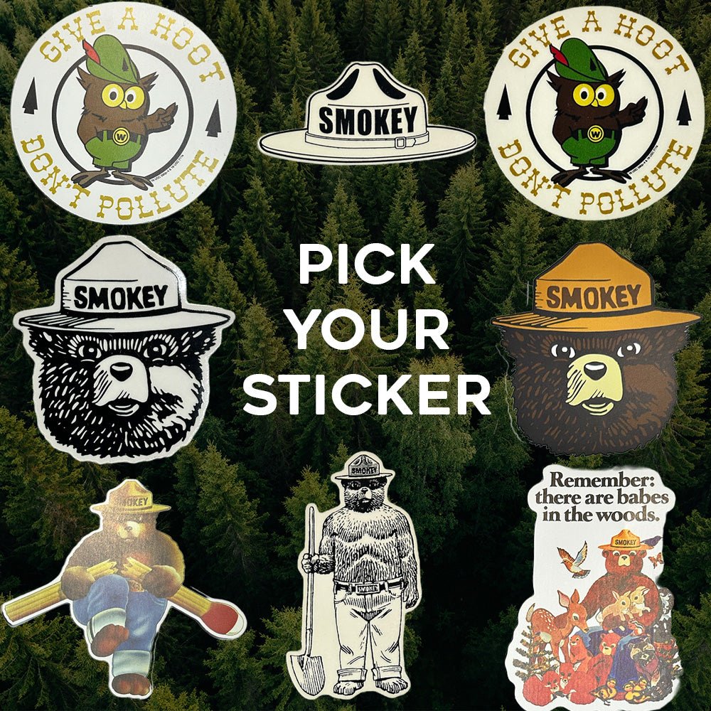 Smokey Bear & Woodsy Owl Decals - WYR