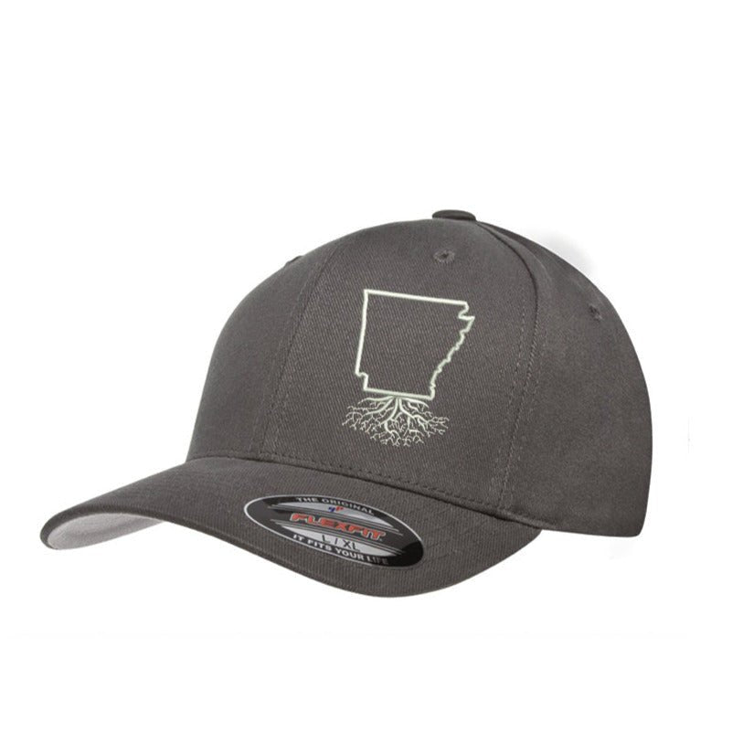 Arkansas Roots Structured Flexfit Hat - Hats