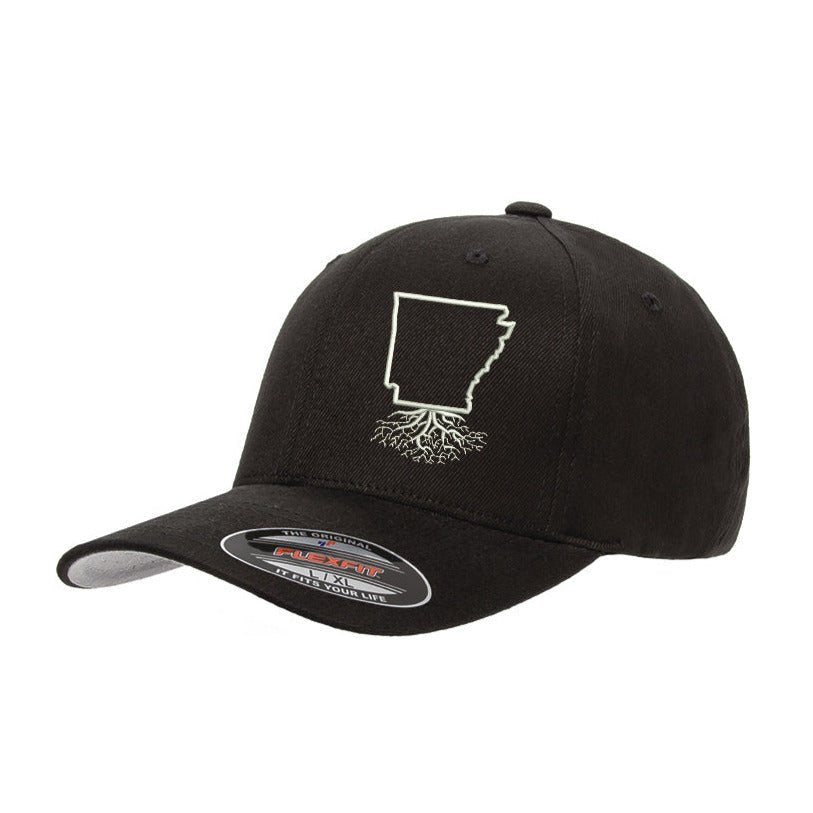 Arkansas Roots Structured Flexfit Hat - Hats