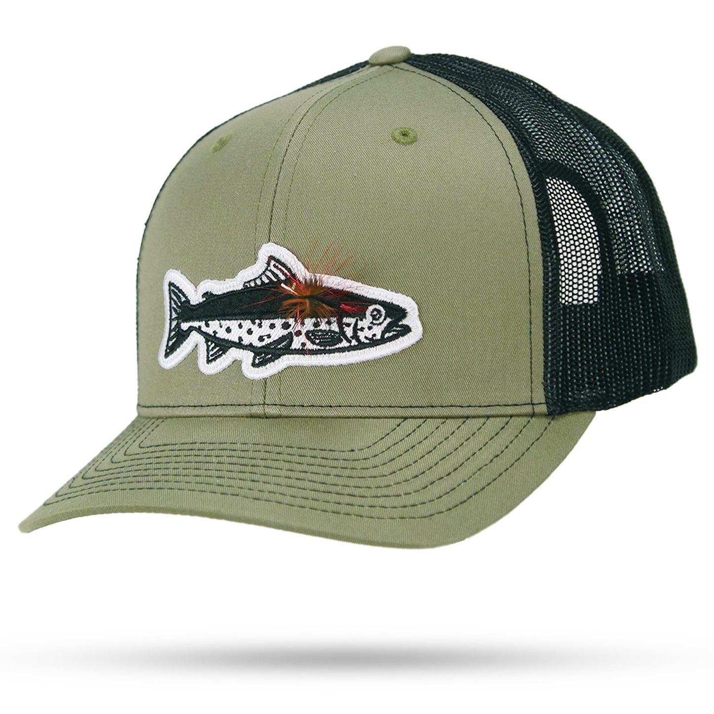 cap fish hook Fish Hook & Loop Trucker Cap - Ultimate Fishing Hat