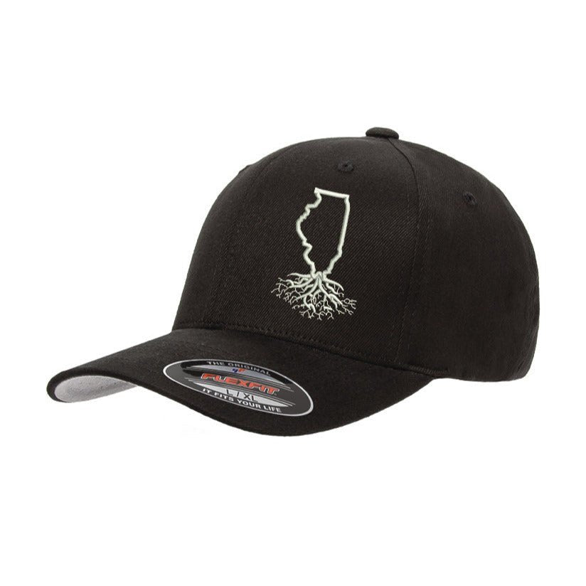 Illinois Roots Structured Flexfit Hat - Hats