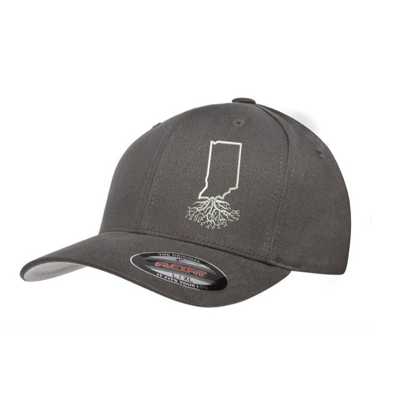 Indiana Roots Structured Flexfit Hat - Hats