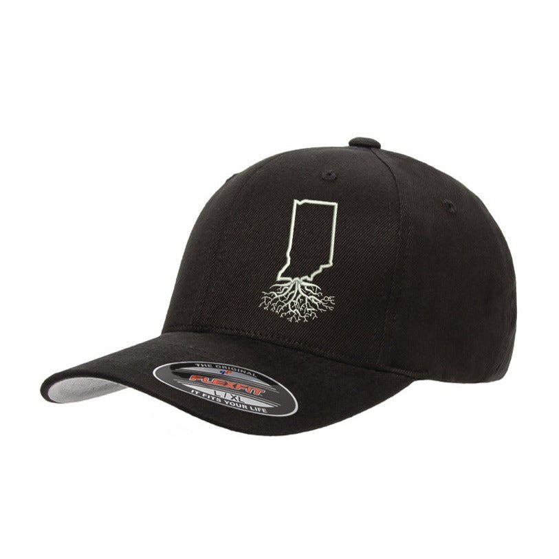 Indiana Roots Structured Flexfit Hat - Hats