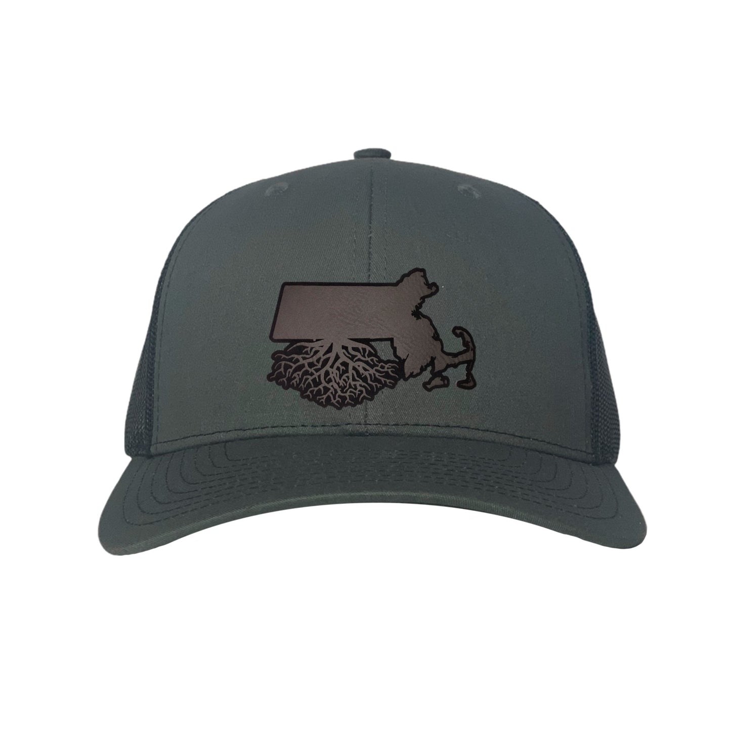 Massachusetts Roots Patch Trucker Hat - Hats