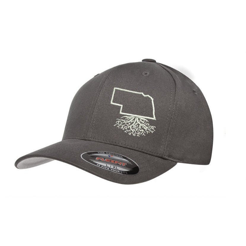 Nebraska Roots Structured Flexfit Hat - Hats