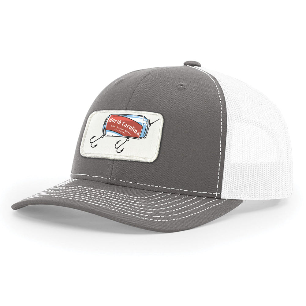 North Carolina Fresh Catch Hat | Best Fishing Hat | WYR Clothing Charcoal/White