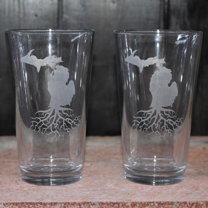 Set of Roots Pint Glasses - glassware