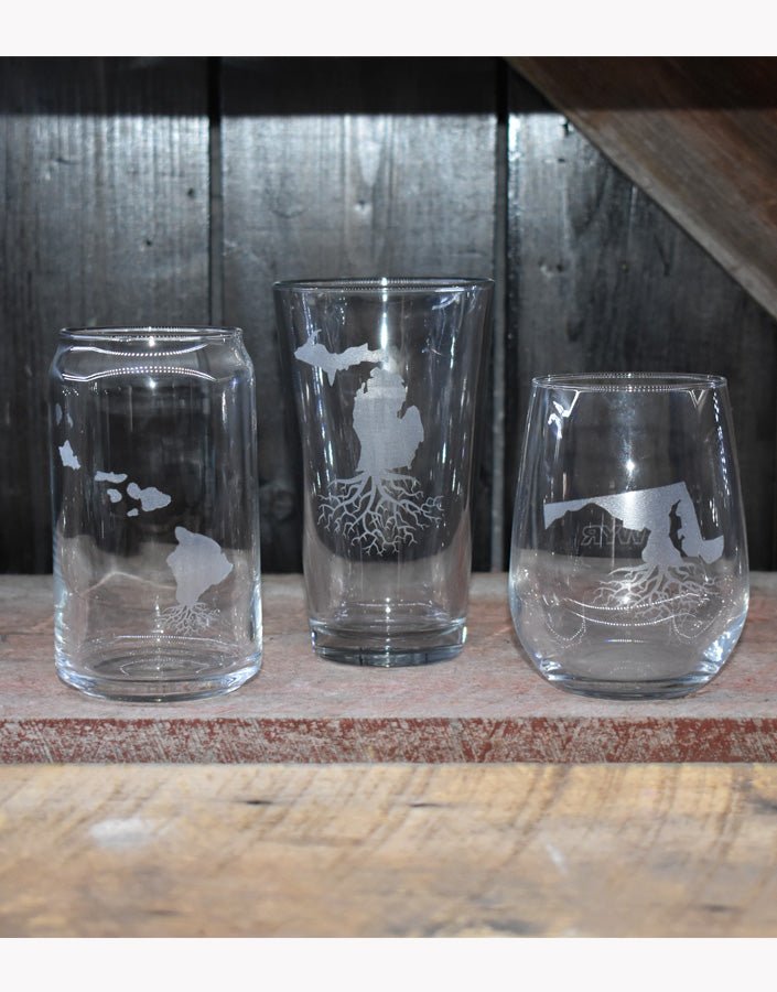 Set of Roots Pint Glasses - glassware