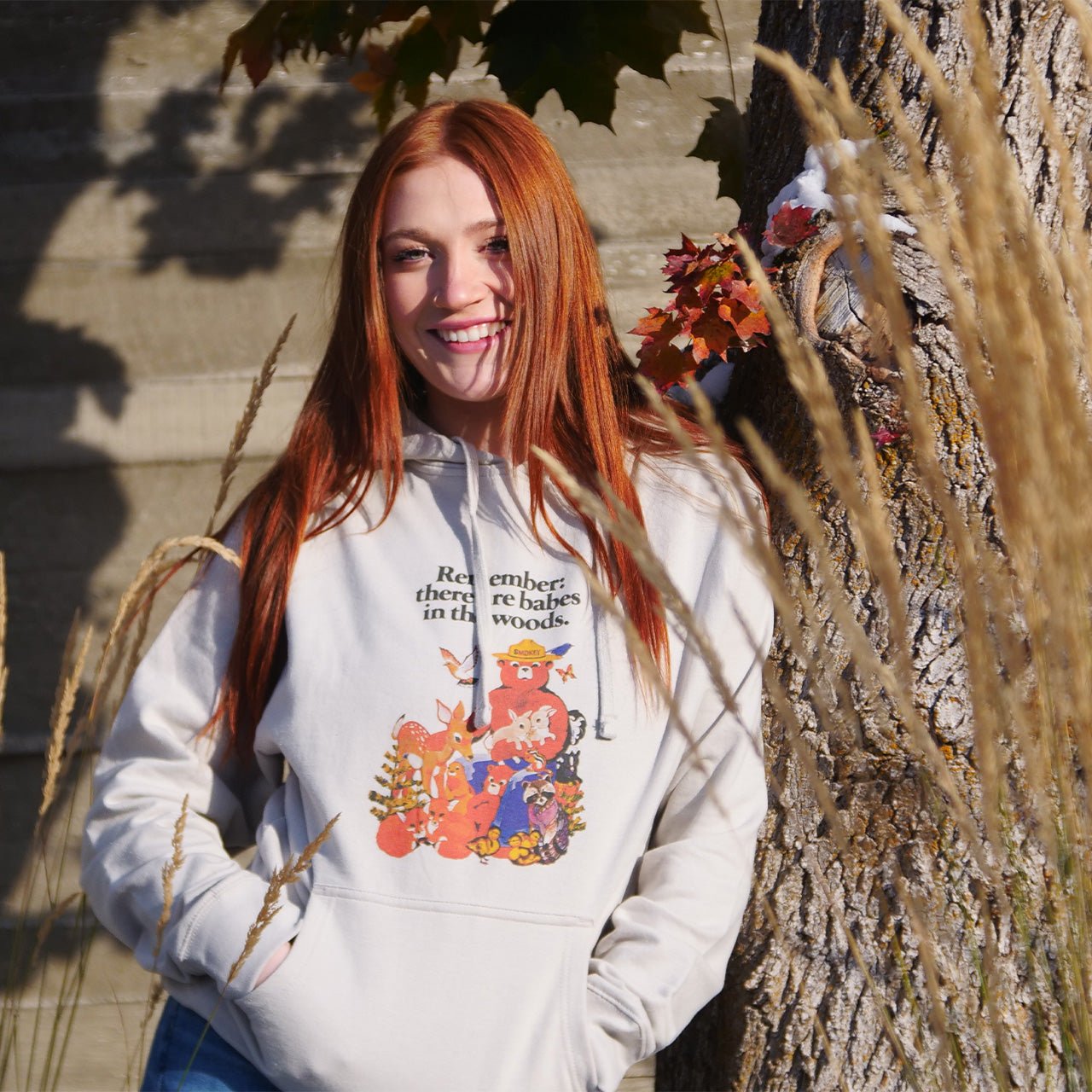 Smokey Bear Babes Mid-Weight Pullover Hoodie - WYR