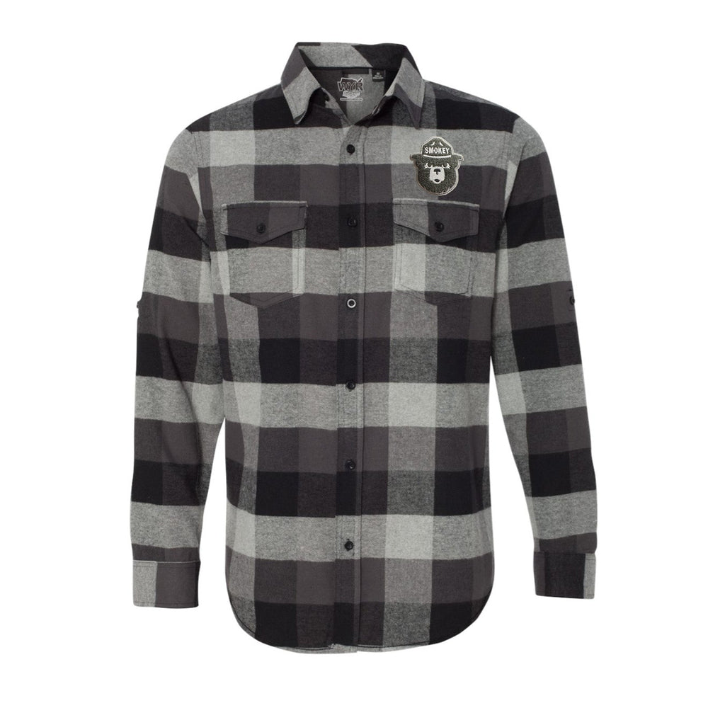 Smokey Bear Patch Flannel - Shirts & Tops