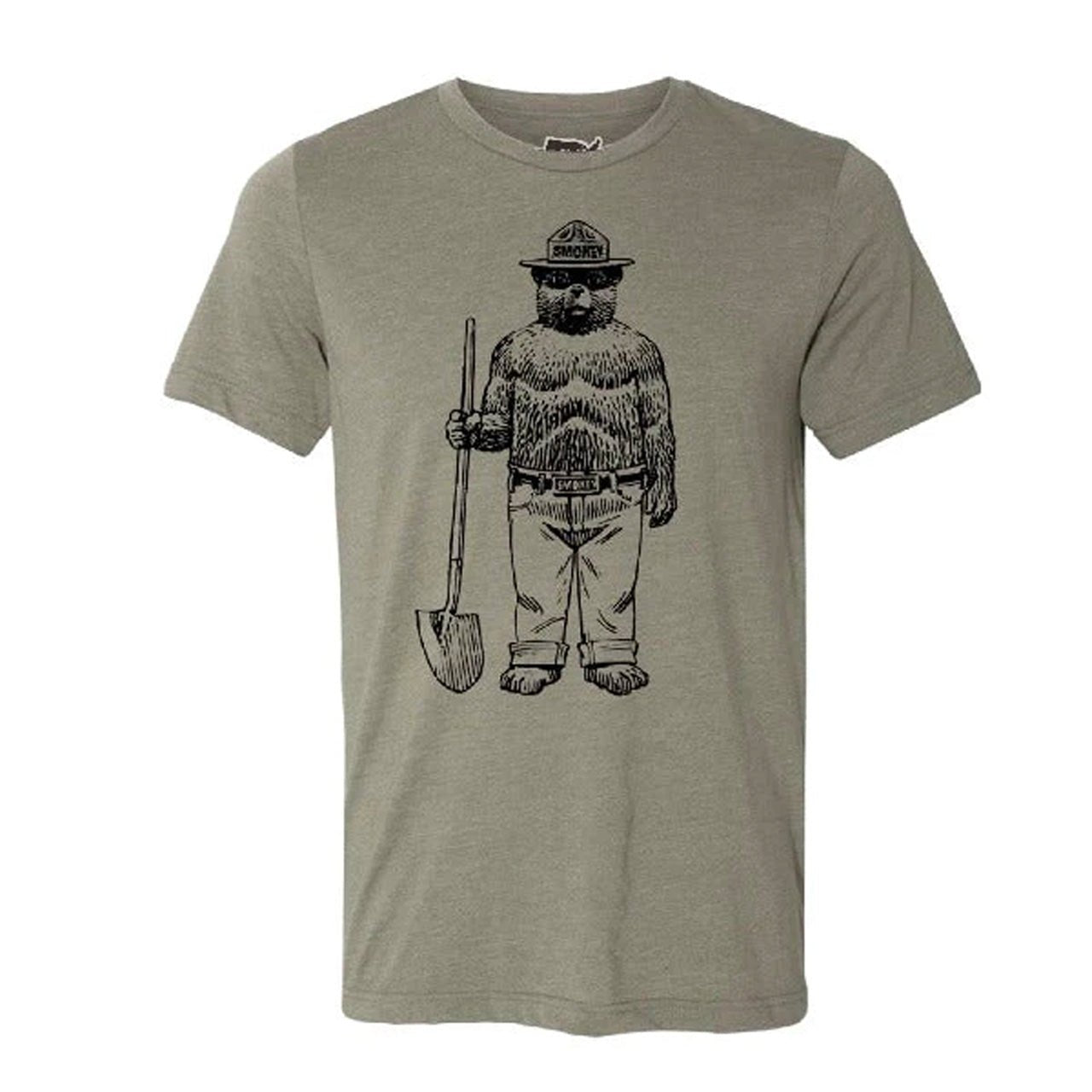 Smokey Bear Shovel Crewneck Tee (Unisex) - WYR