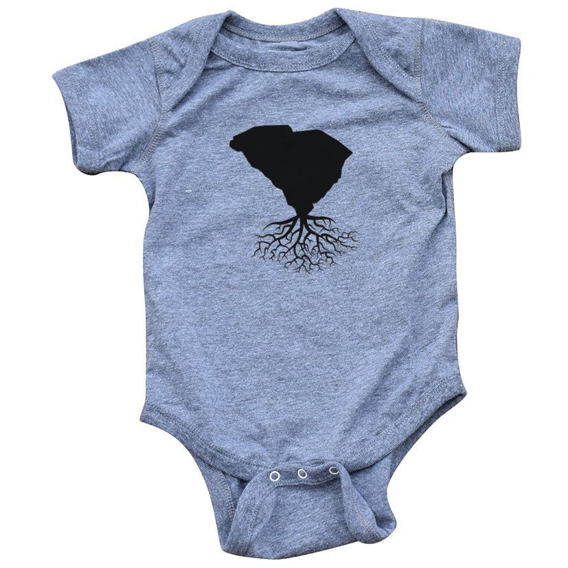 succulent onesie South Carolina Lil' Roots Onesie Grey / Newborn