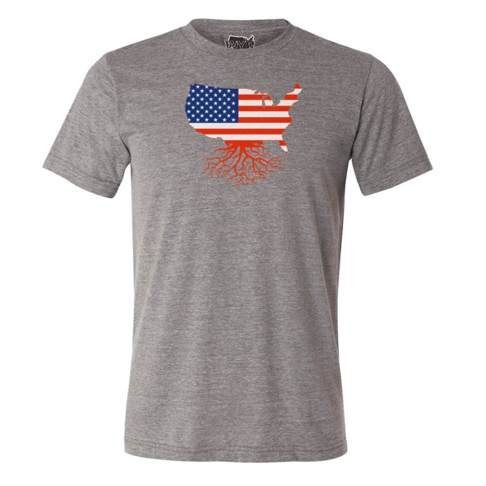USA Roots Crewneck Tee - T Shirts