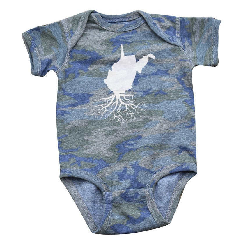
                  
                    West Virginia Lil' Roots Onesie - Youth
                  
                