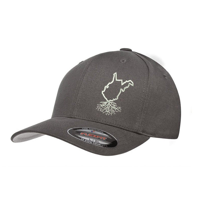 West Virginia Roots Structured Flexfit Hat - Hats