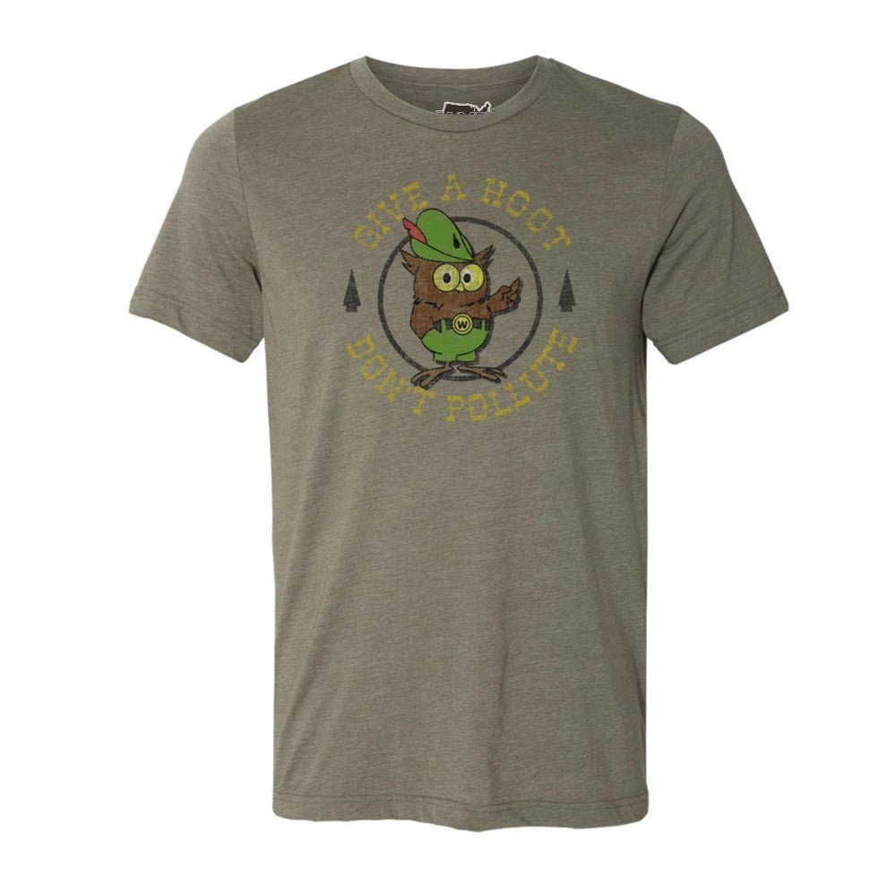 Woodsy Owl Crewneck Tee - T Shirts