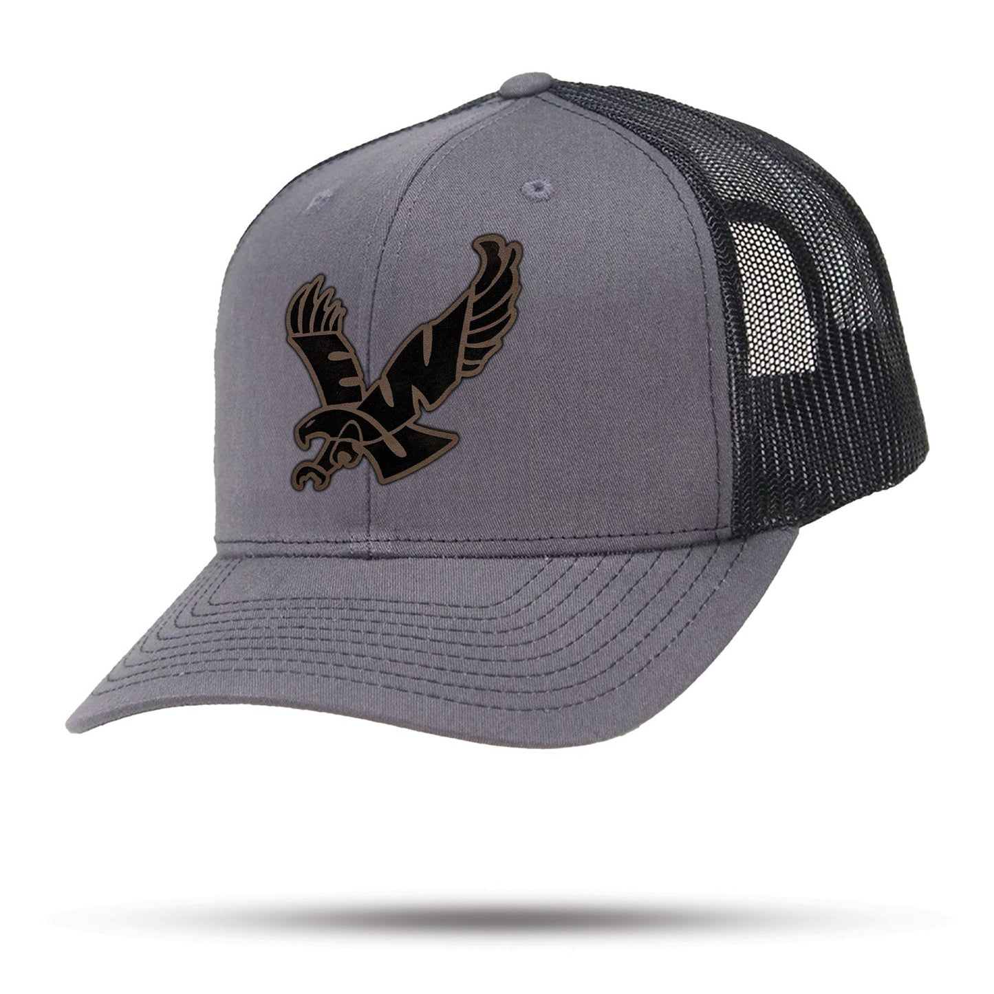 WYR EWU Eagles Leather Patch Hat - WYR