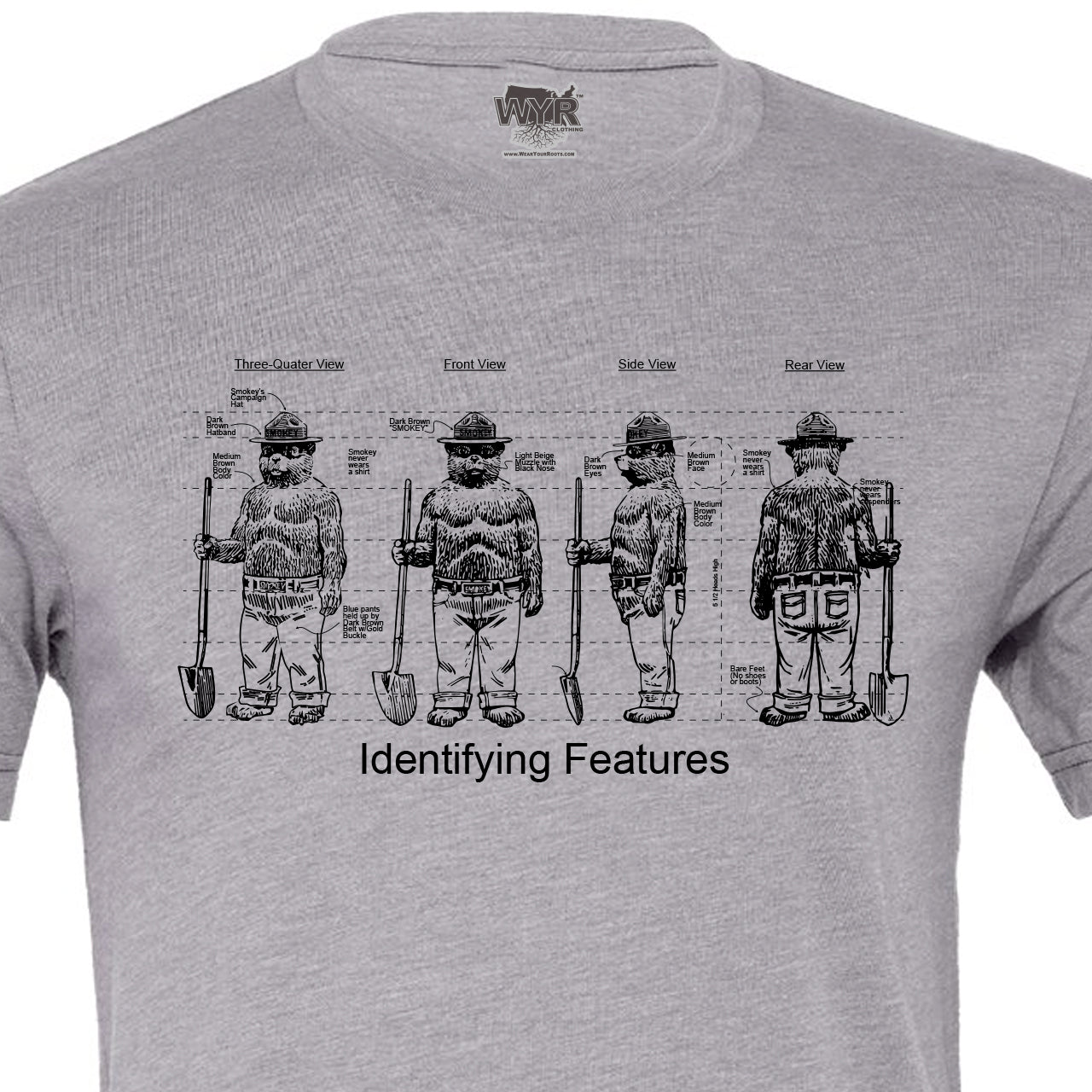 WYR Smokey Bear Profile Tee (Unisex) - WYR